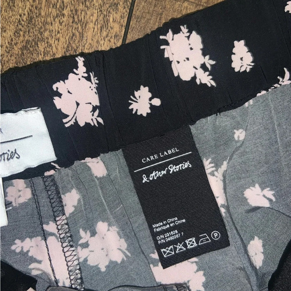 & other stories Paris atelier floral high waist cropped pants 110$ boho spring - Picture 3 of 5